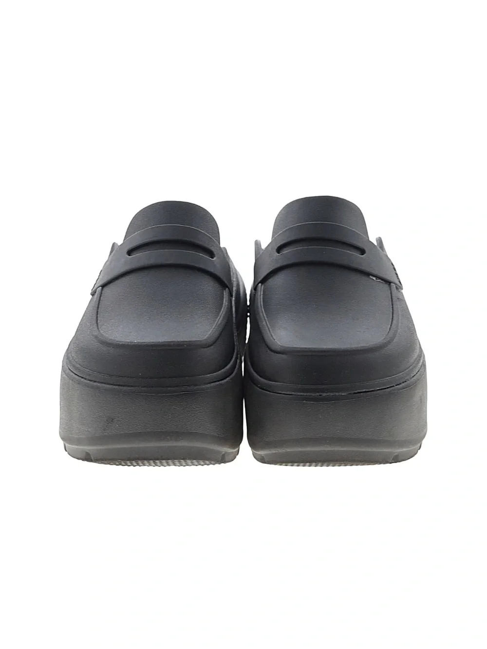 Crocs stomp black loafer slip on Black Platform Clog Mule